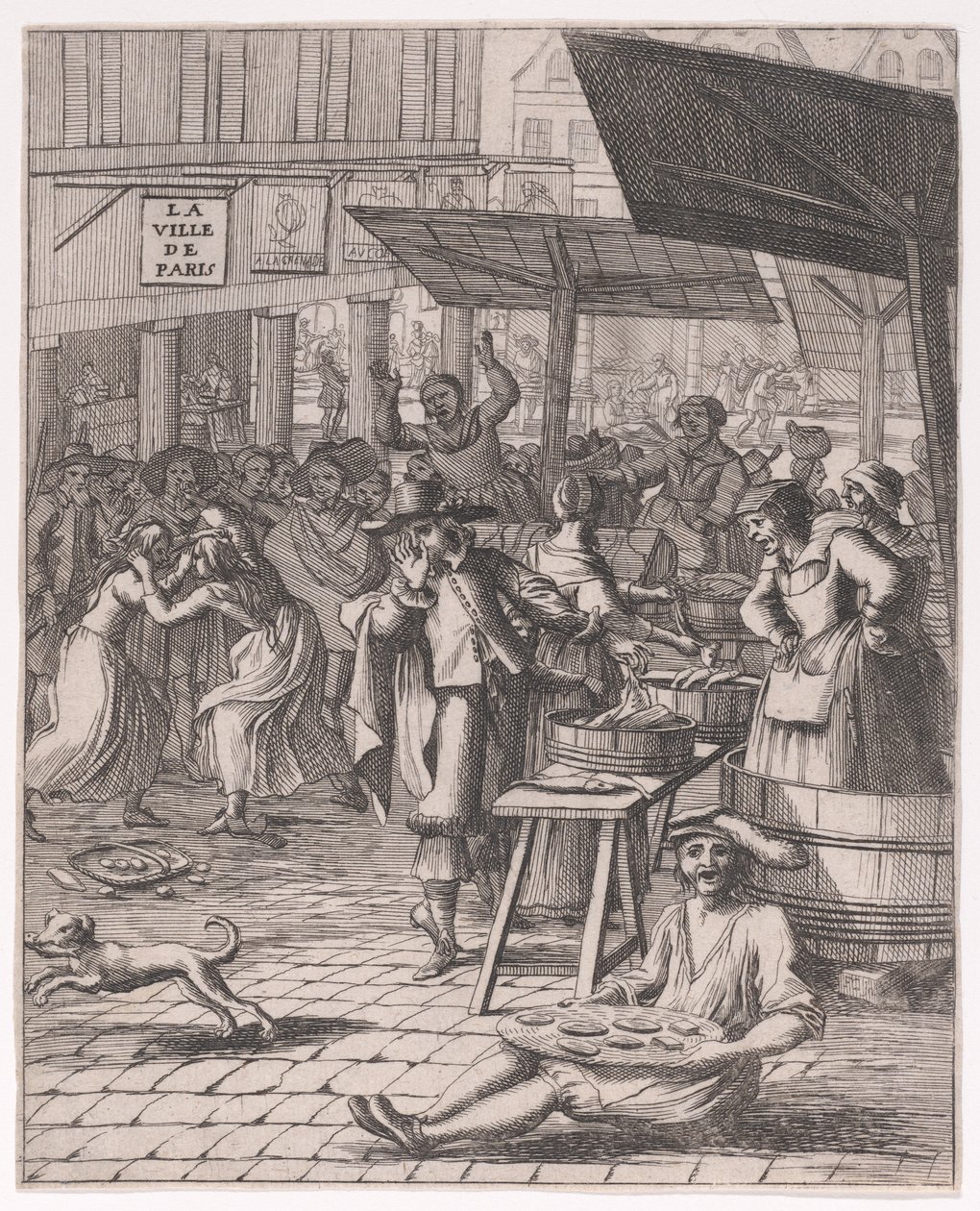 A Fish Market; from Divers sujets Remarquables tirez de L