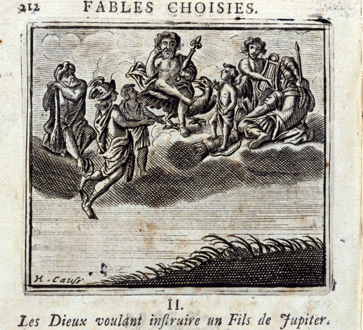 Les dieux voulant instruire un fils de Jupiter - Francois Chauveau