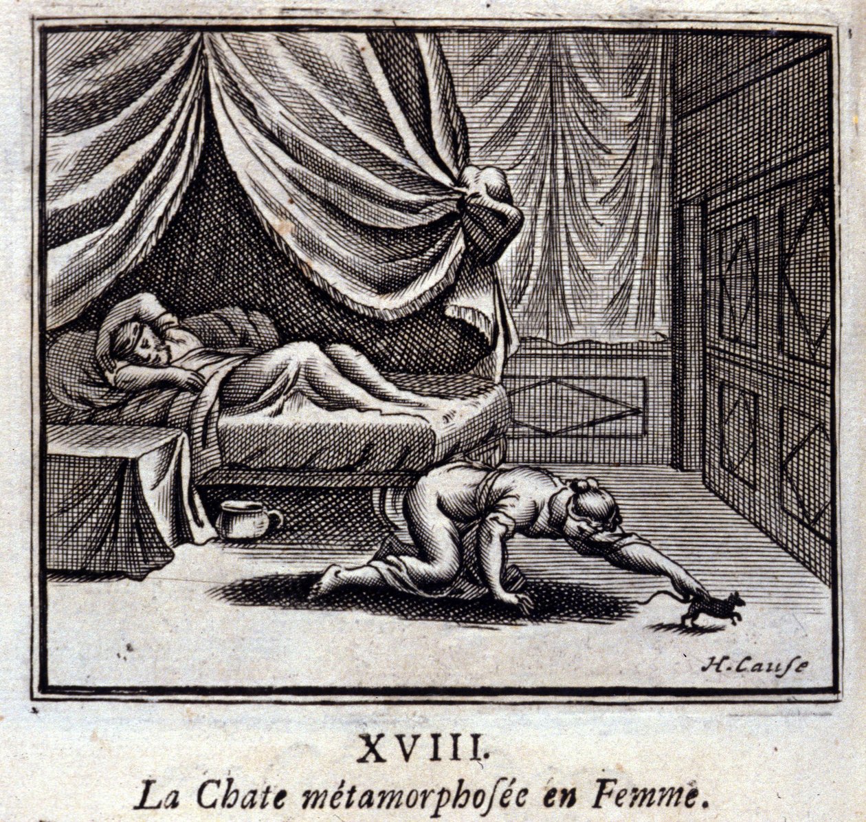 Le chat métamorphosé en femme - Francois Chauveau