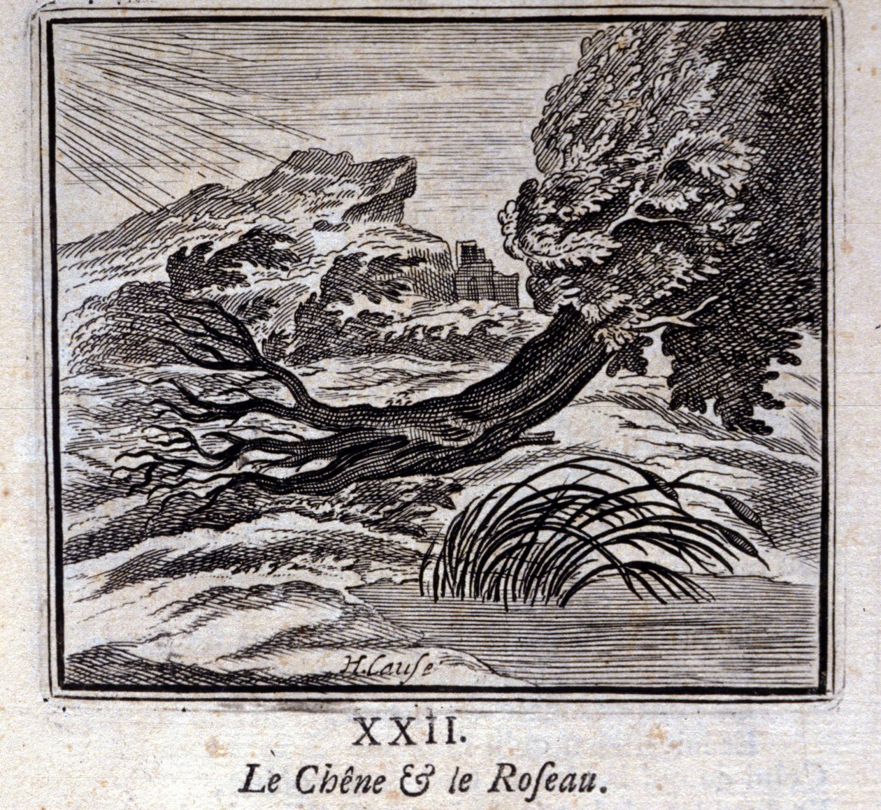 Le Chêne et le Roseau - Francois Chauveau