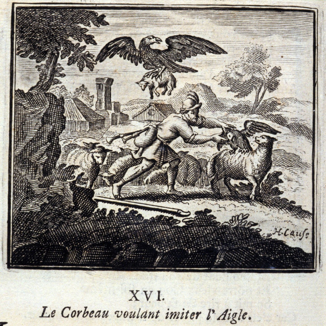 Le corbeau voulant imiter l