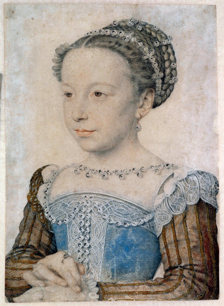 Portrait de Marguerite de Valois (1553-1615) ou Reine Margot - François Clouet