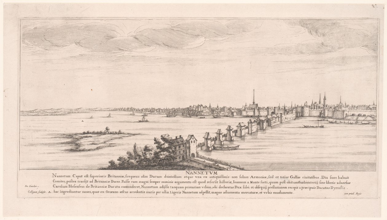Vue de Nantes (Vues fluviales en France) - Francois Collignon