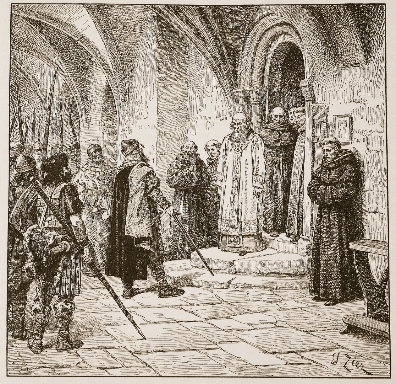 Swein demandant une rançon, illustration de 