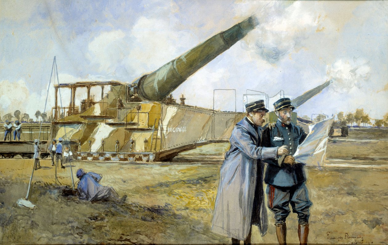 Batterie de 400 en octobre 1916 - Francois Flameng