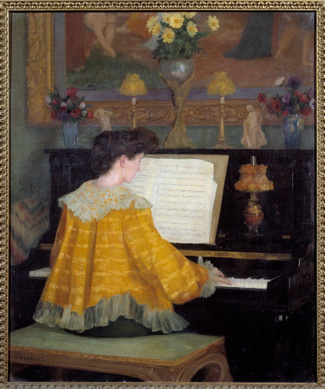 Jeune fille au piano - Francois Gauzi