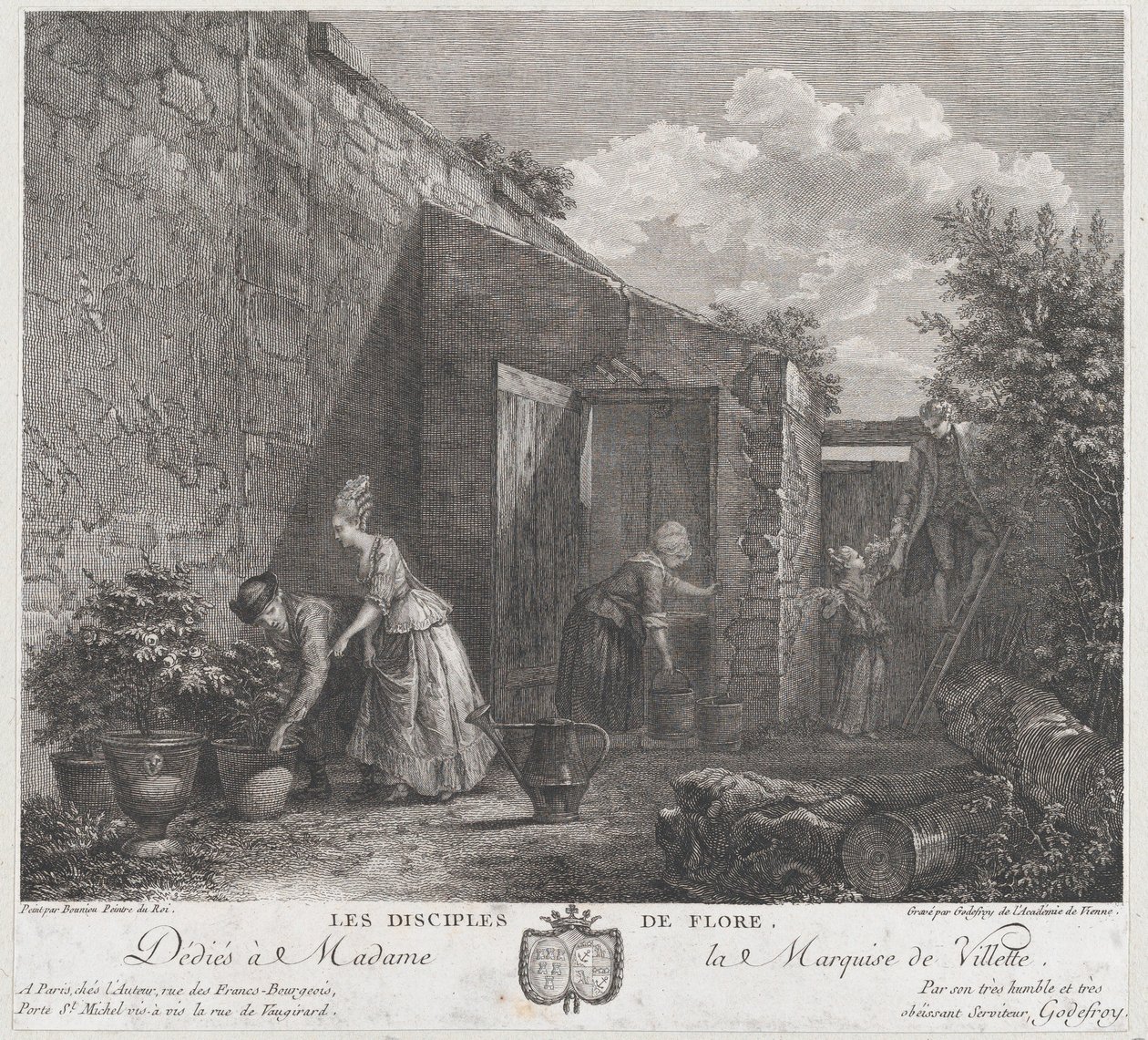 Les Disciples de Flora, 1778 - Francois Godefroy