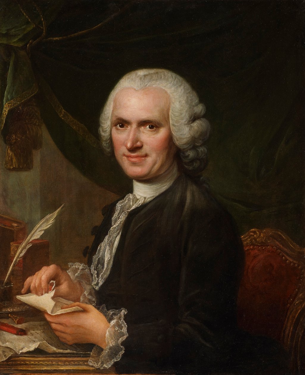 Portrait de Jean-Jacques Rousseau (1712-1778) - Francois Guérin