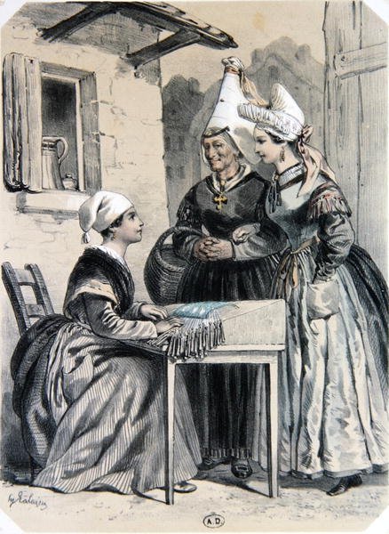 Dentellières de Caen en Normandie, de 