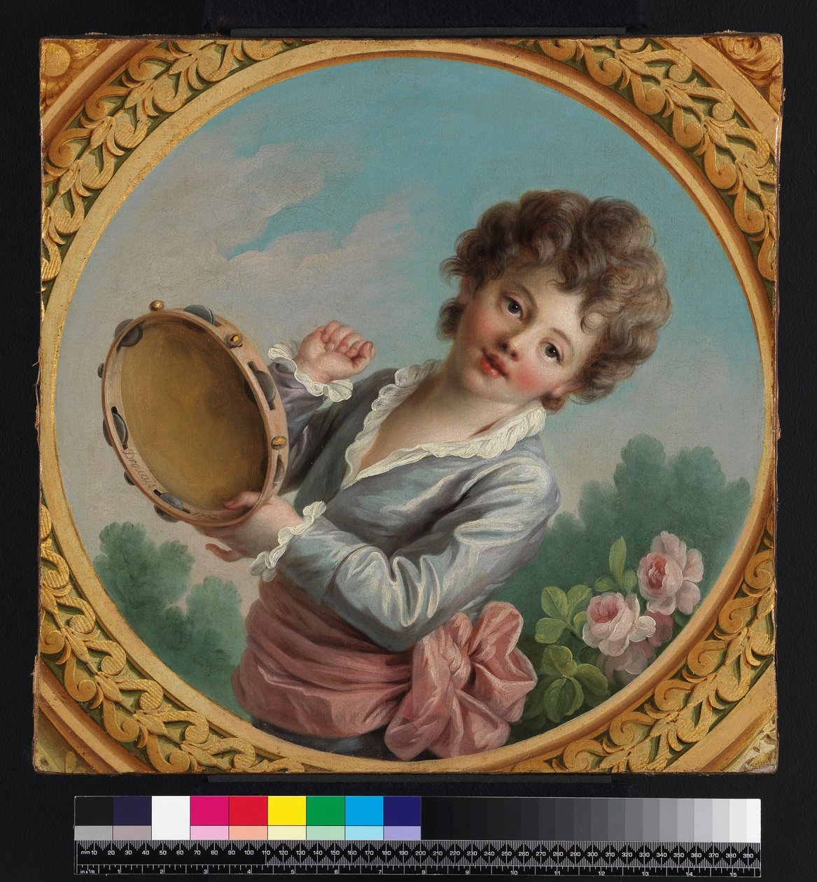 Enfant avec un tambourin, 1772 - Francois Hubert Drouais