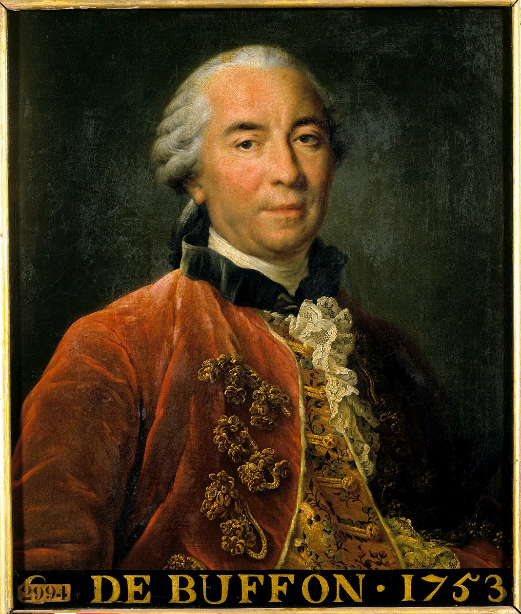 Portrait de Georges Louis Leclerc, comte de Buffon, intendant des jardins royaux, naturaliste et écrivain (1707-1788) - Francois-Hubert Drouais