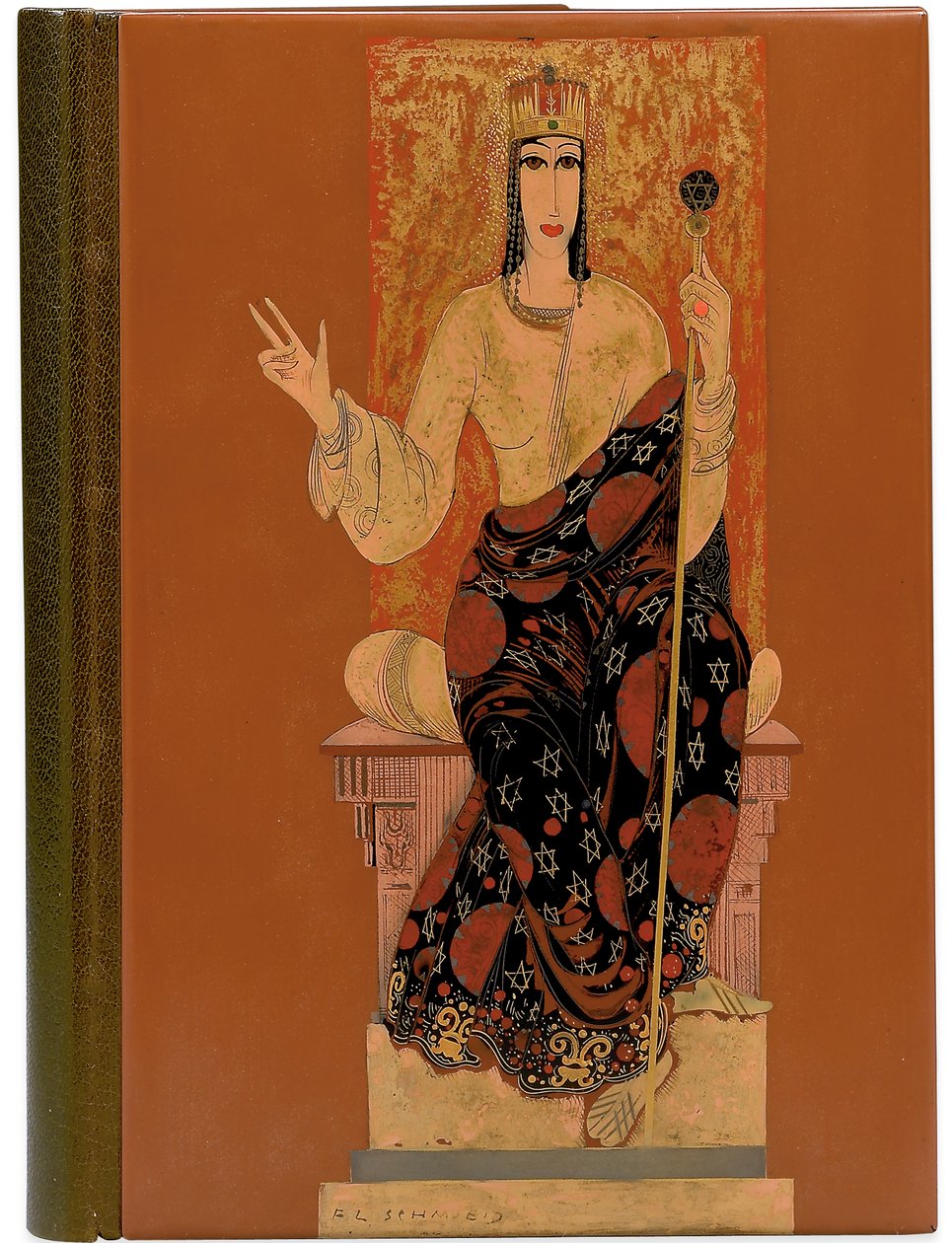 Le Cantique des Cantiques, laque par Jean Dunand (1877-1942) - Francois Louis (after) Schmied