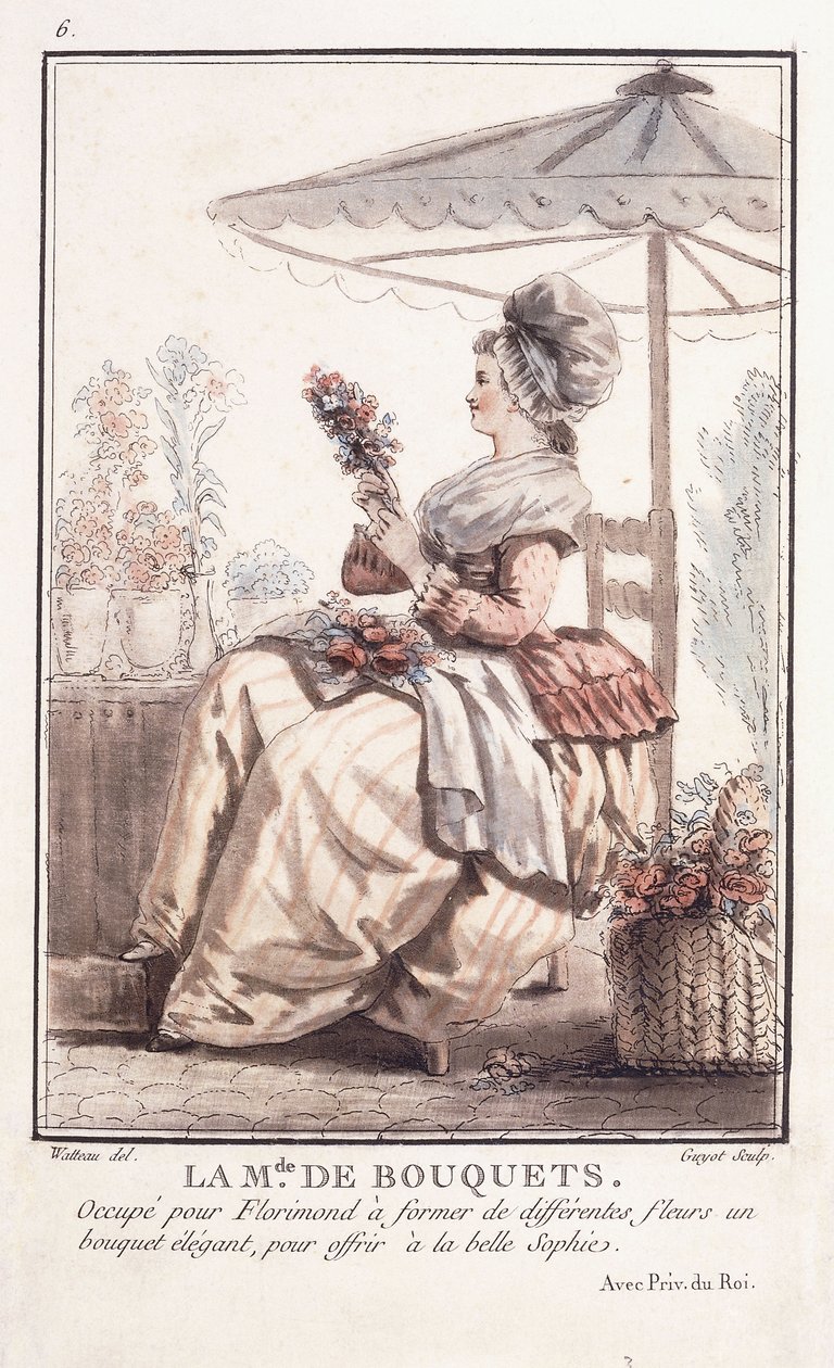 La M. de des Bouquets - Francois Louis Joseph Watteau