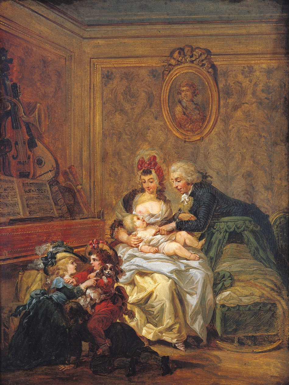 La satisfaction du mariage ou, La famille heureuse - Francois Louis Joseph Watteau