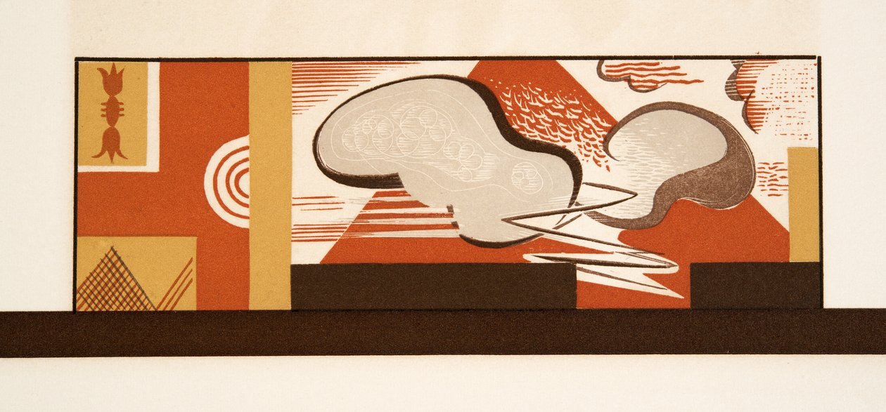 Illustration graphique de Prométhée Enchaîné par Eschyle, pub. 1941 - Francois Louis Schmied