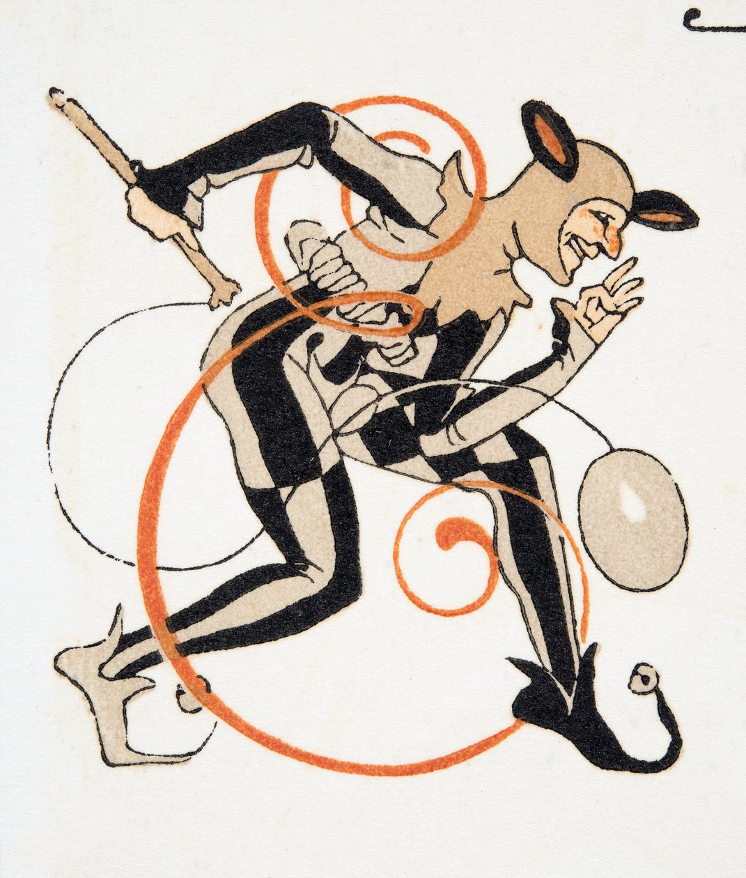 Lettre E des Personnages de Comédie, pub. 1922 - Francois Louis Schmied