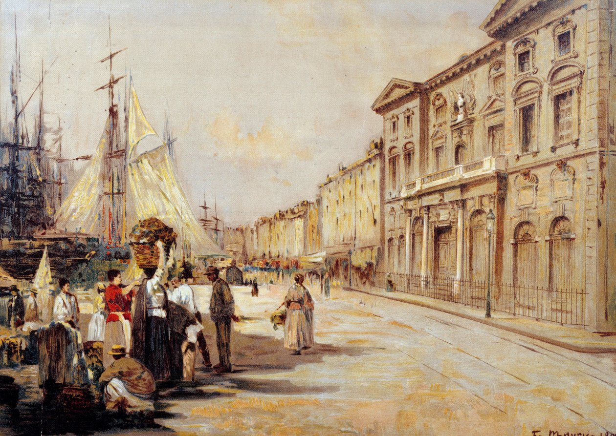 Vue du quai Saint-Jean à Marseille - Francois Maury