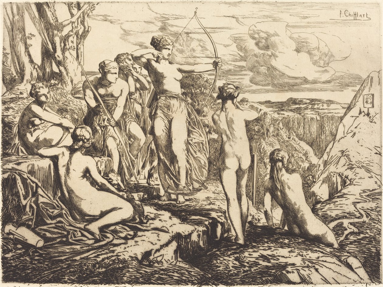 Diane et ses nymphes - Francois Nicolas Chifflart