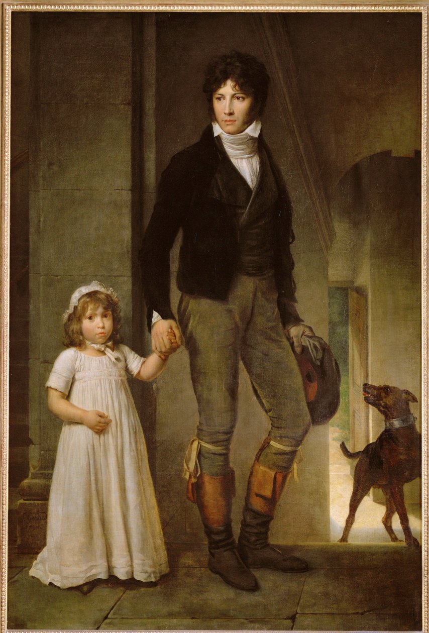 Le peintre Isabey et sa fille - Le peintre Jean-Baptiste Isabey et sa fille Alexandrine ... - Francois Pascal Simon Baron Gerard