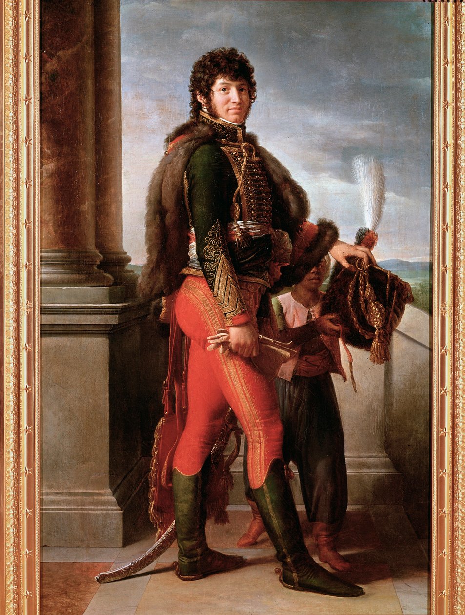 Portrait de Joachim Murat en uniforme de hussard (détail) - Baron François Pascal Simon Gérard