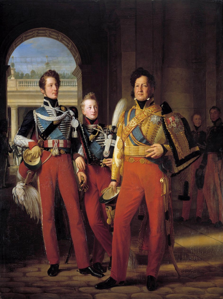 Portraits en pied de Louis-Philippe Ier, duc d