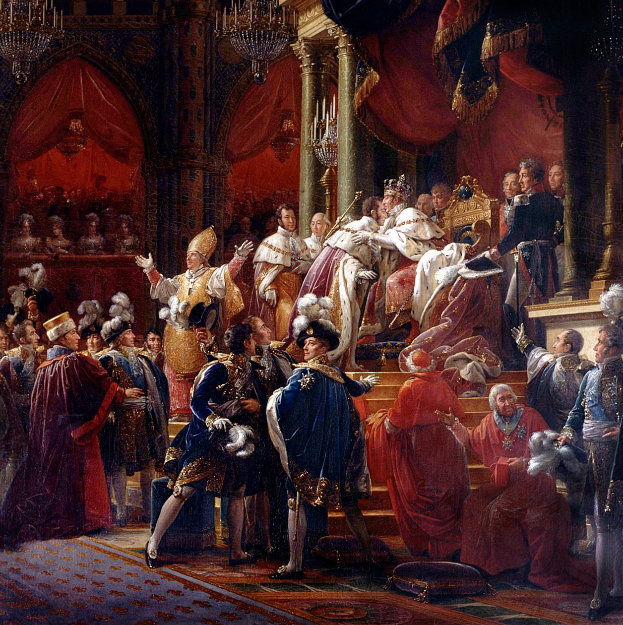 Le couronnement du roi Charles X, 29 mai 1825 à la cathédrale de Reims (détail) - Francois Pascal Simon Gerard