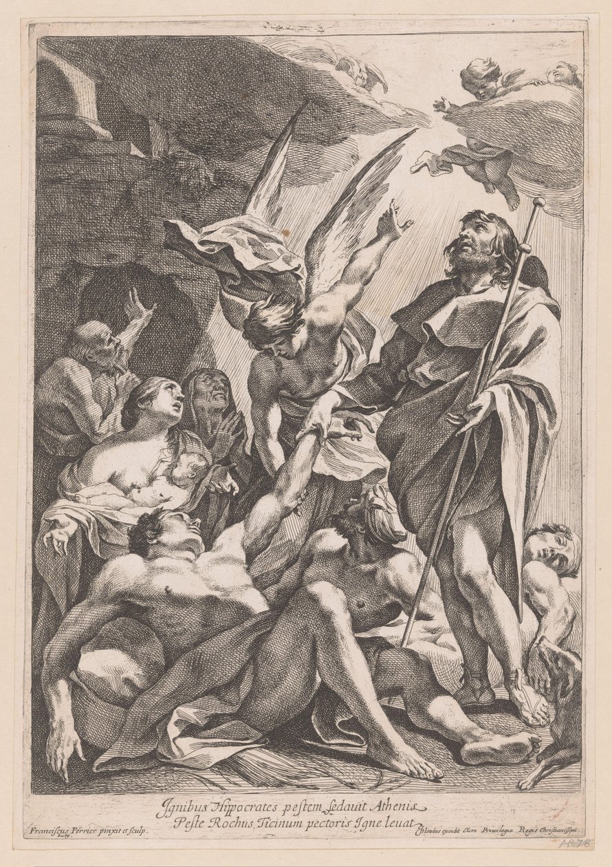 Saint Roch guérissant les pestiférés - Francois Perrier
