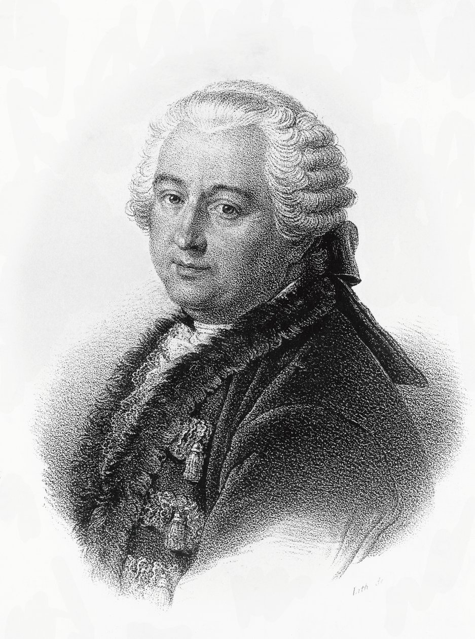 Portrait de Claude-Adrien Helvétius (1715-1771), écrivain et philosophe français - Francois Seraphin Delpech