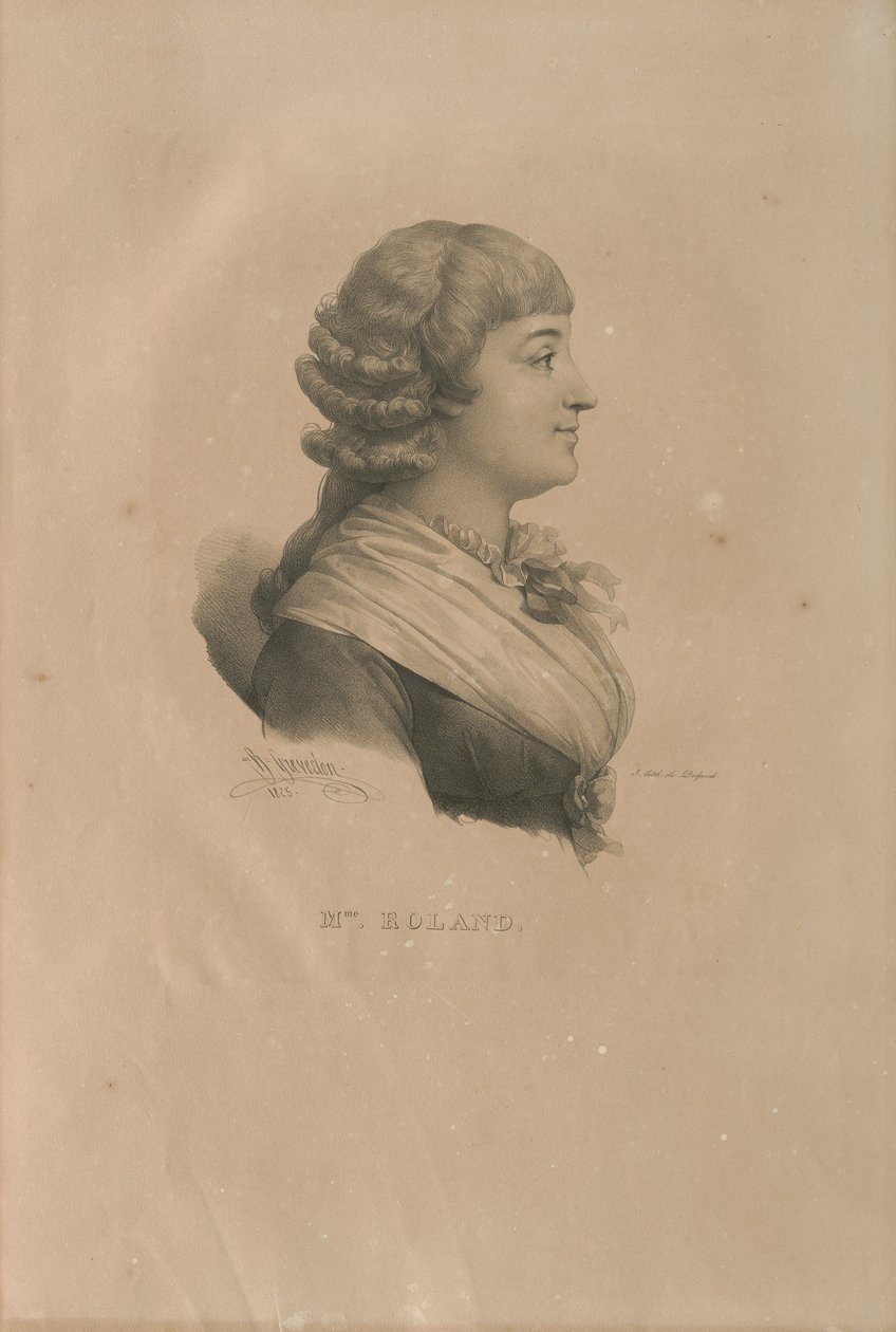 Portrait de Madame Roland 1754-1793, 1825 - Francois Seraphin Delpech