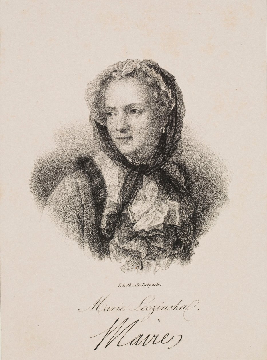 Portrait de Marie Leszczyńska - Francois Seraphin Delpech