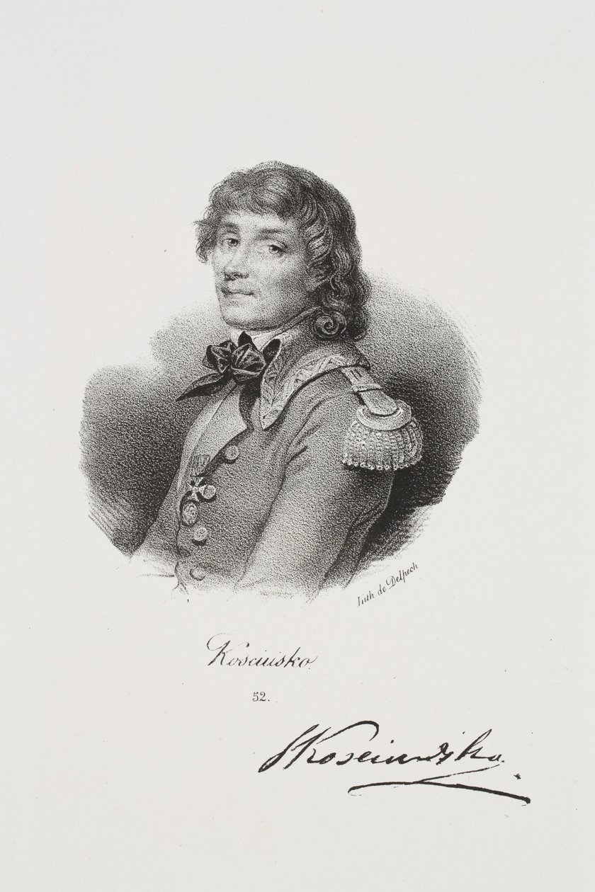 Portrait du combattant de la liberté Tadeusz Kościuszko - Francois Seraphin Delpech