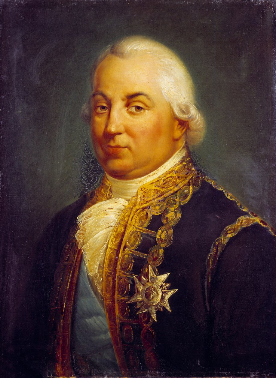 Portrait de Pierre André de Suffren de Saint Tropez, bailli de Suffren - Francois Vincent Mathieu Latil