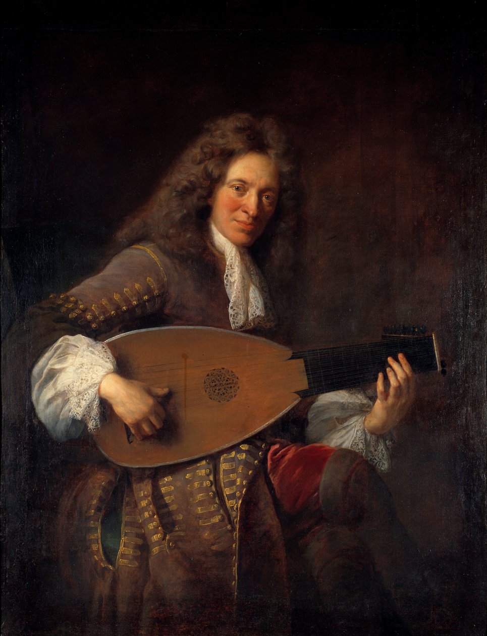 Portrait de Charles Mouton, luthiste - Francois de Troy