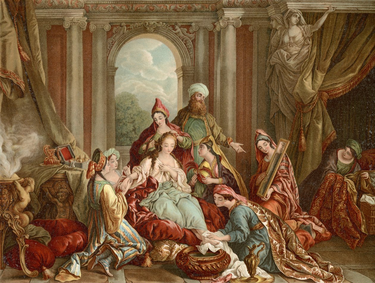 Esther est décorée pour le roi - Francois de after Troy