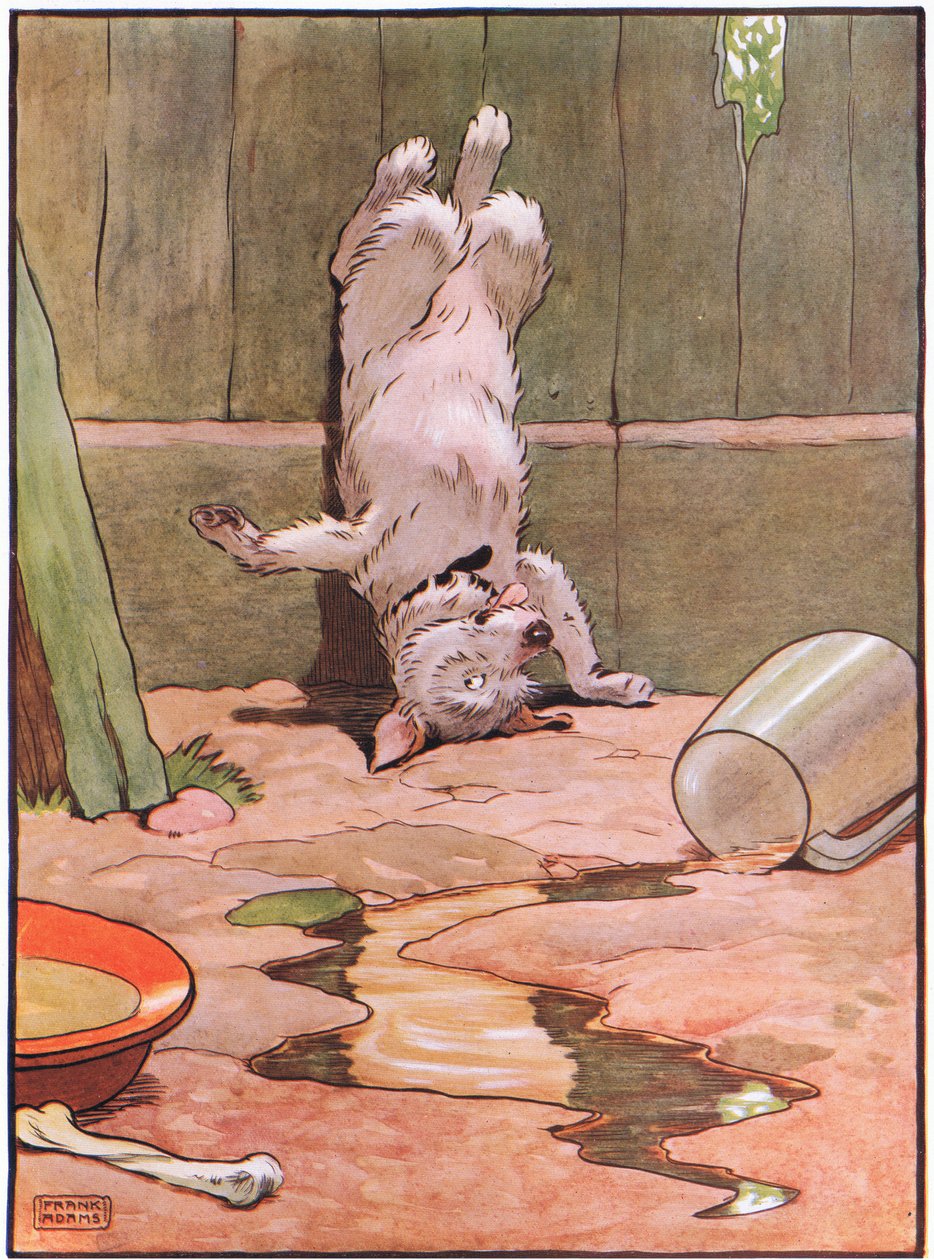 Le chien se tenait sur la tête, années 1930 - Frank Adams