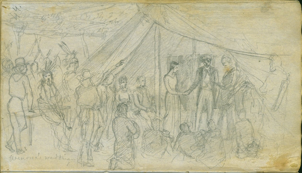 Le mariage de Winona, 1851 - Frank Blackwell Mayer