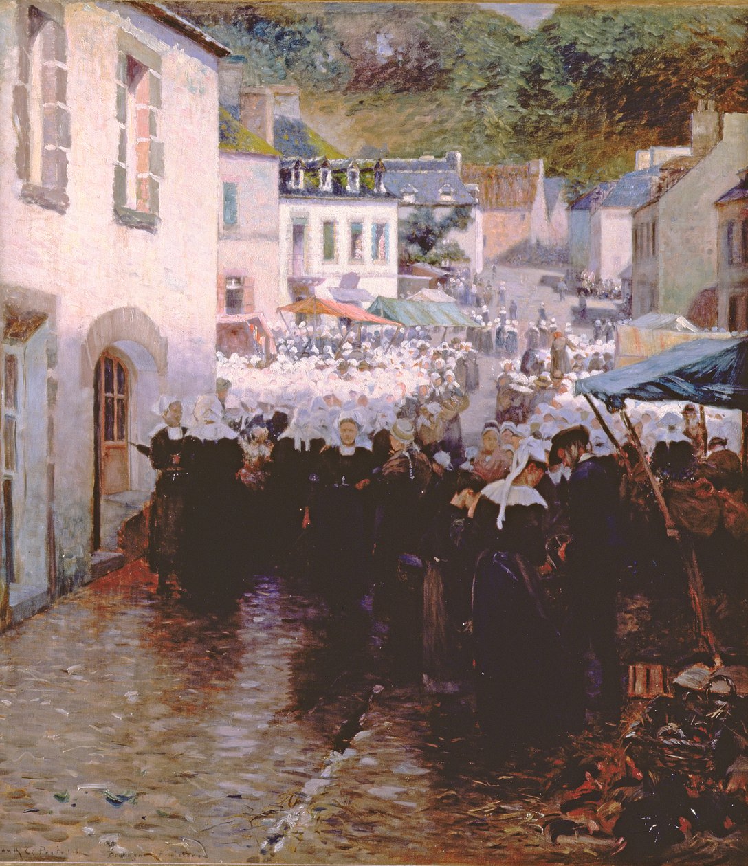 Marché des paysans bretons à Pont Aven - Frank C. Penfold