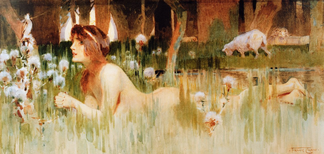 Nu dans les bois - Frank Craig