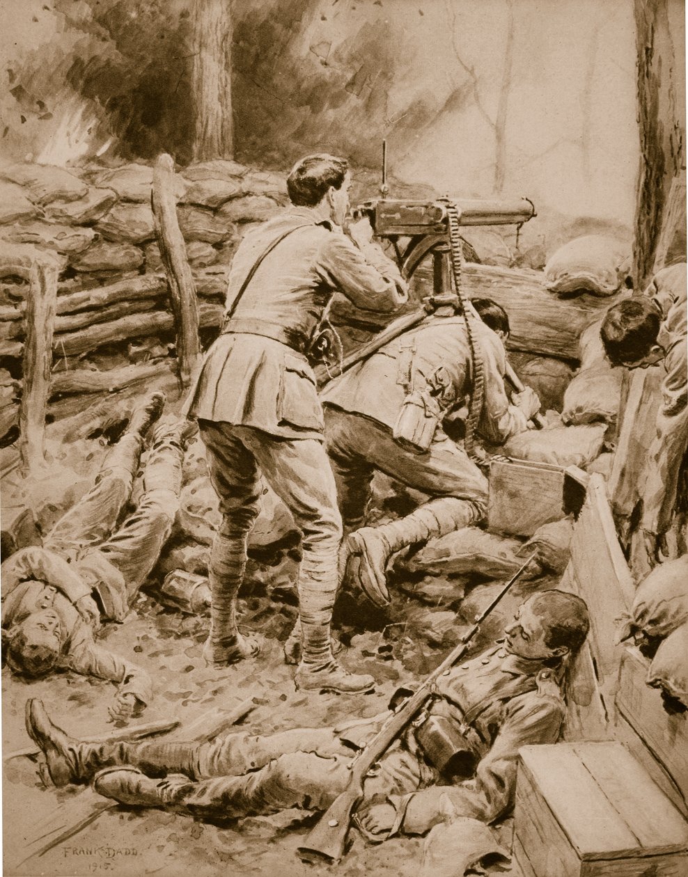 Lieutenant Campbell et le soldat Vincent, Canadiens, à 