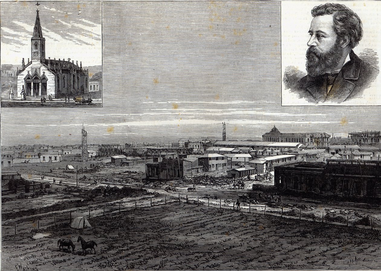 La nouvelle ville de La Plata, Buenos Aires, capitale de la République argentine, d