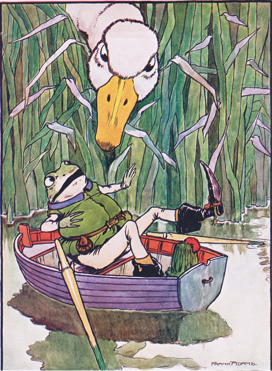 'Coin-coin' quelle frayeur, illustration de 'The Frog would a Wooing Go ...