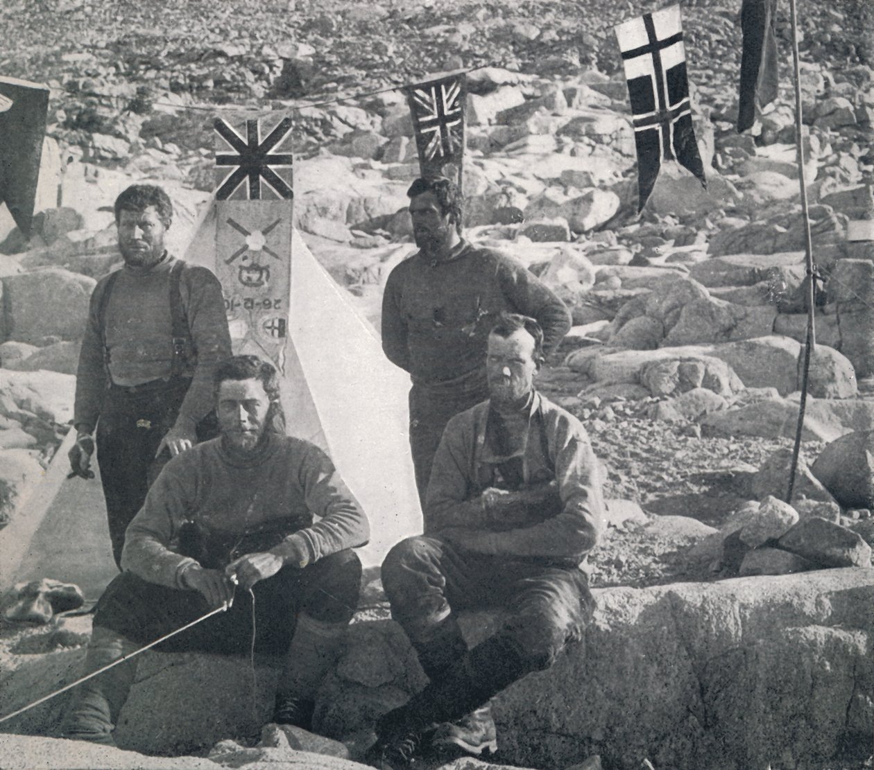 La deuxième partie occidentale au Cap Géologie le jour de Noël, 1911, 1913 - Frank Debenham