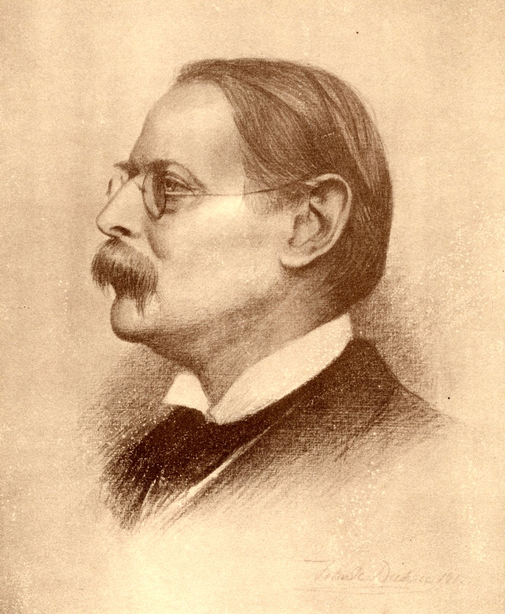 Edmund William Gosse, poète, auteur et critique anglais, 1913 - Frank Dicksee