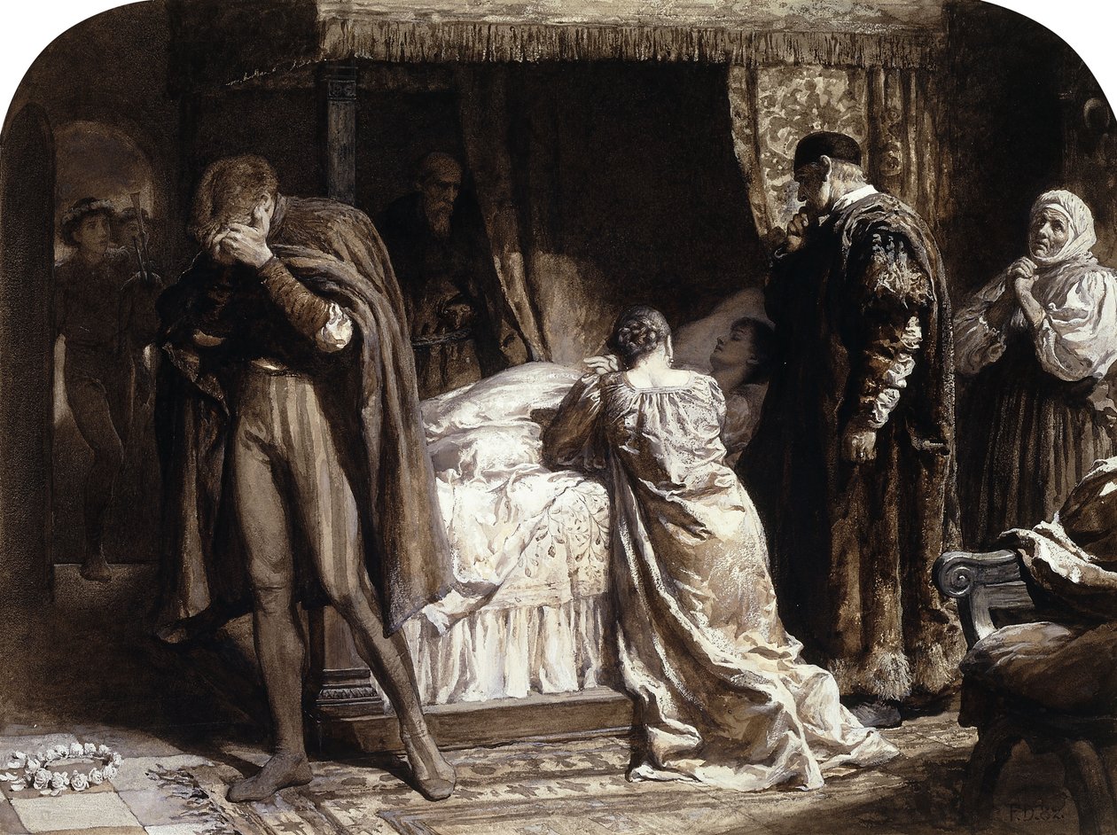 Scènes de Roméo et Juliette : La chambre de Juliette - Frank Dicksee