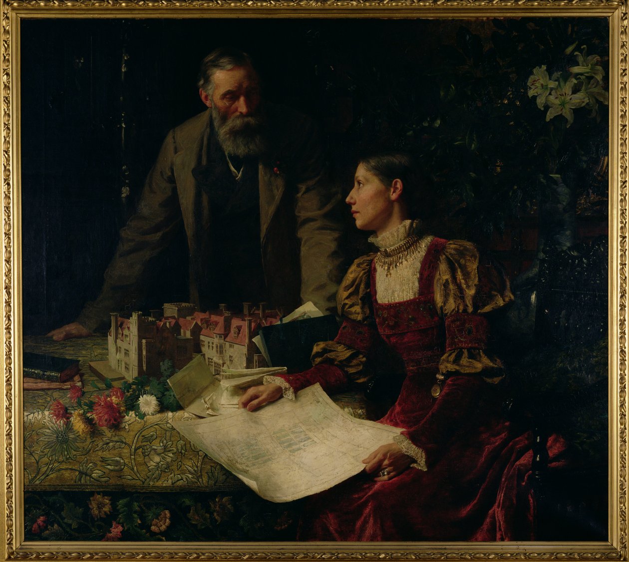 Les constructeurs de maisons, 1879 - Frank Dicksee
