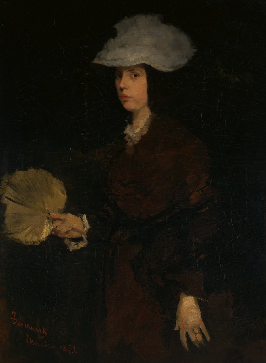 Dame avec éventail, 1873 - Frank Duveneck