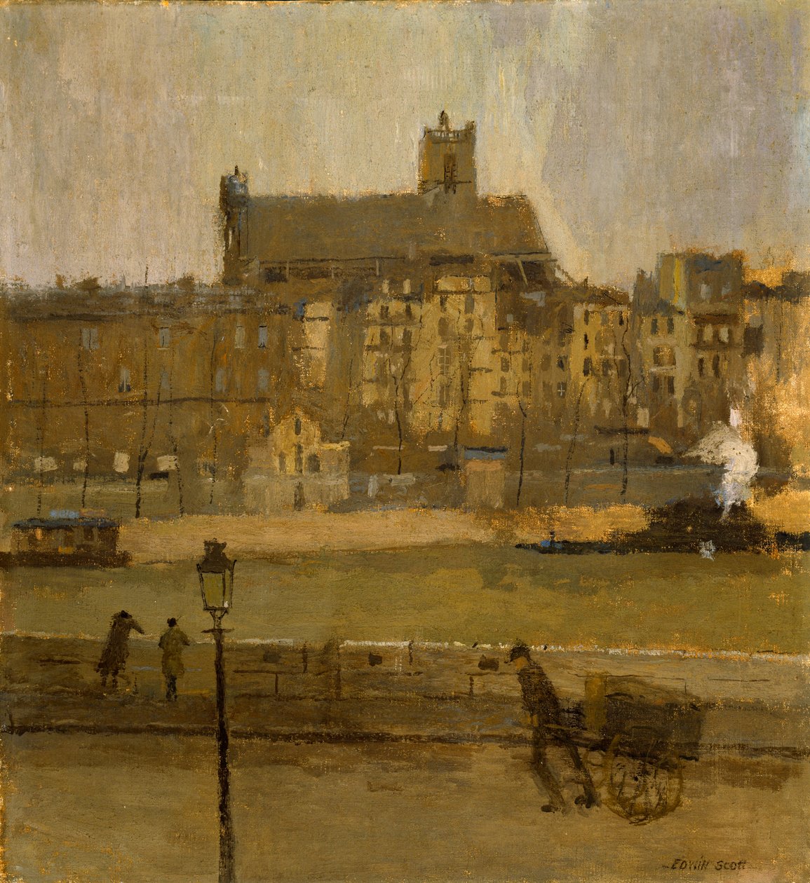 Quai de la Seine, Église St. Gervais, n.d. - Frank Edwin Scott
