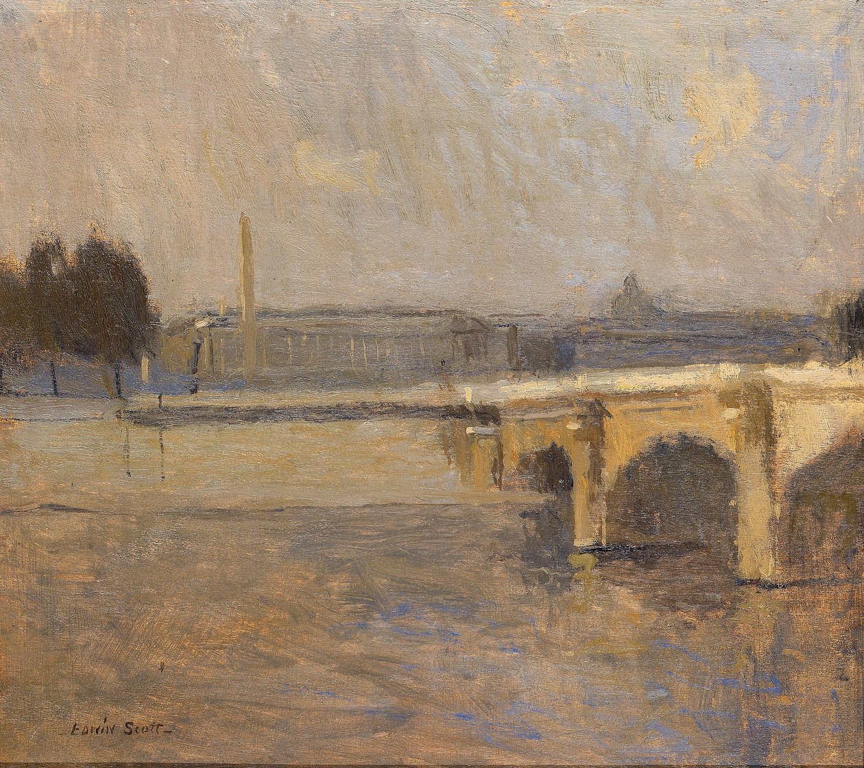 Seine at Paris, Pont de la Concorde - Frank Edwin Scott