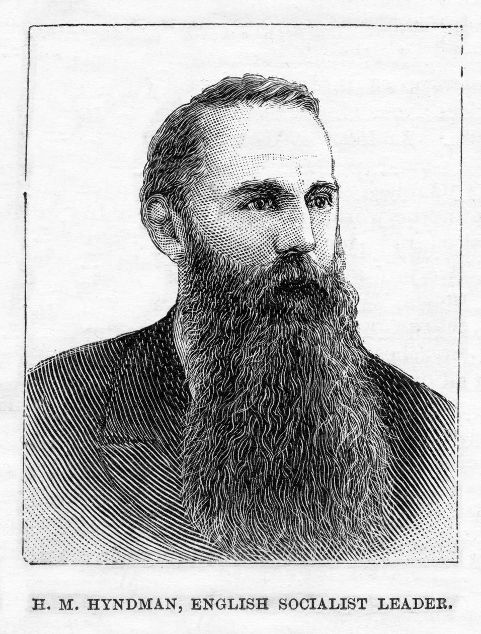 H.M. Hyndman, fondateur du premier parti politique socialiste britannique, illustration de 