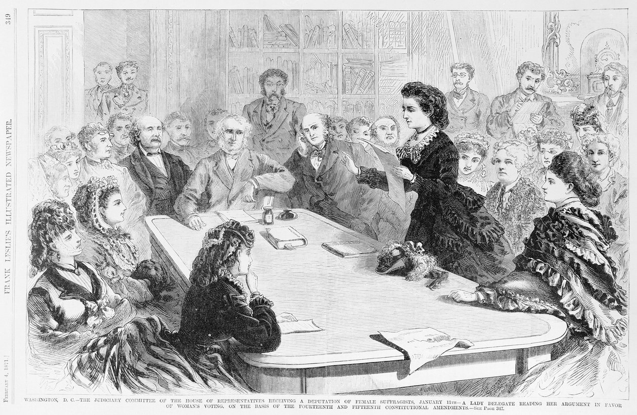 Washington D.C. Le Comité judiciaire..., extrait de Frank Leslies Illustrated Newspaper, 1871 - Frank Leslie